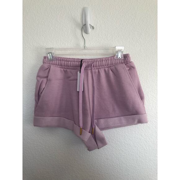 We Wore What Cozy Lilac Pull On Sweat Short - XS - Picture 2 of 5